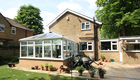 house with conservatory